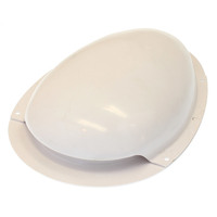 White PVC muller vent